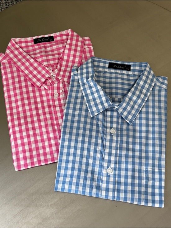 Xi Peng Other - Set of 2 NEW Gingham Short Sleeve Shirts 2XL